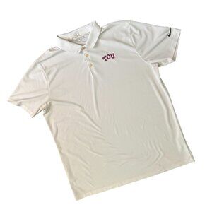 Nike Golf TCU Texas Christian University Polo Size XL Embroidered Activewear